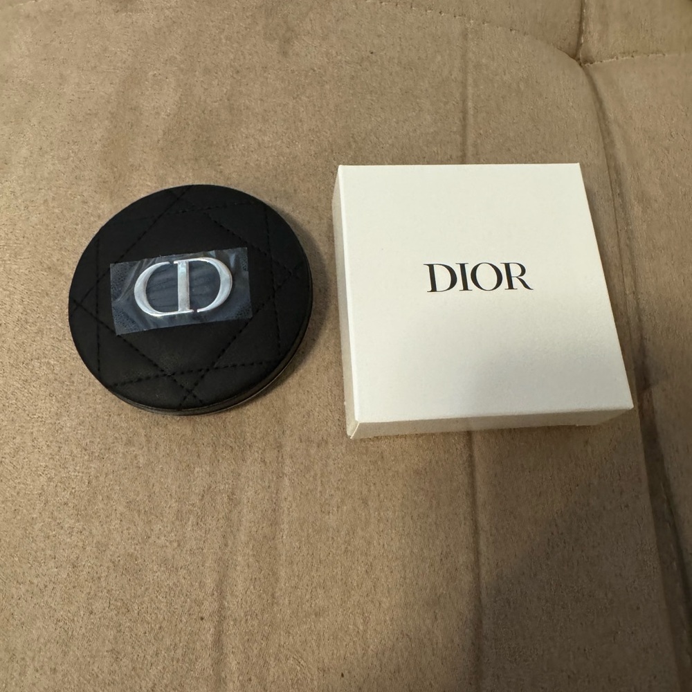 Dior Black Quilted Compact Mirror